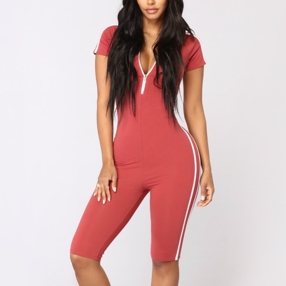 Striped Lounge Romper
